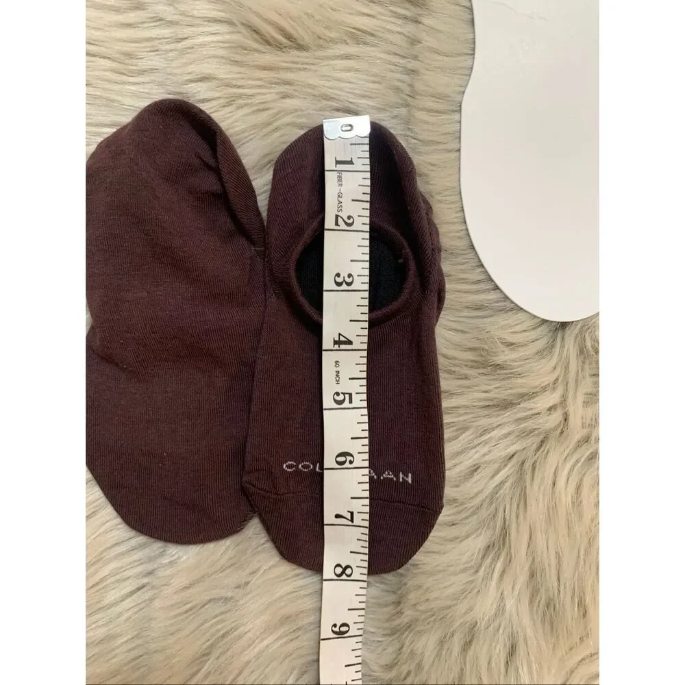 NWOT Cole Haan Brown No Show Socks Size 4-10